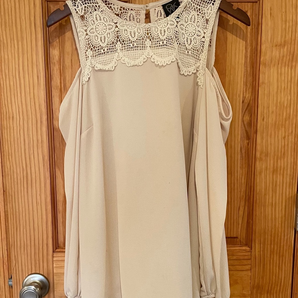 CKW knitwear size l, blouse with knit top